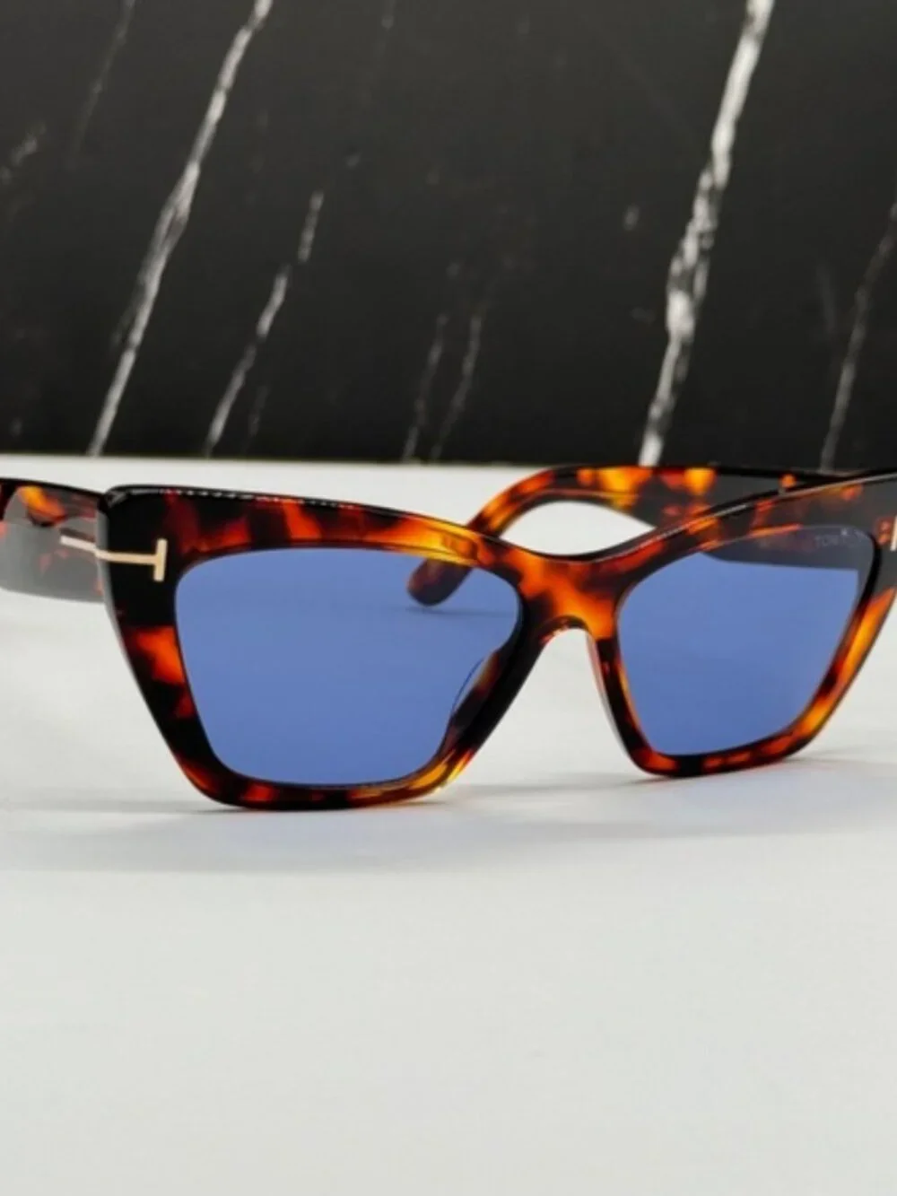 NEW TOM FORD TF871 55V WOMEN CAT EYE SUNGLASSES TOM FORD WYATT FT0871/S 55V - Picture 4 of 9